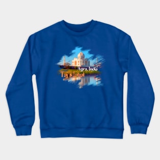 Taj Mahal. Agra, India Crewneck Sweatshirt